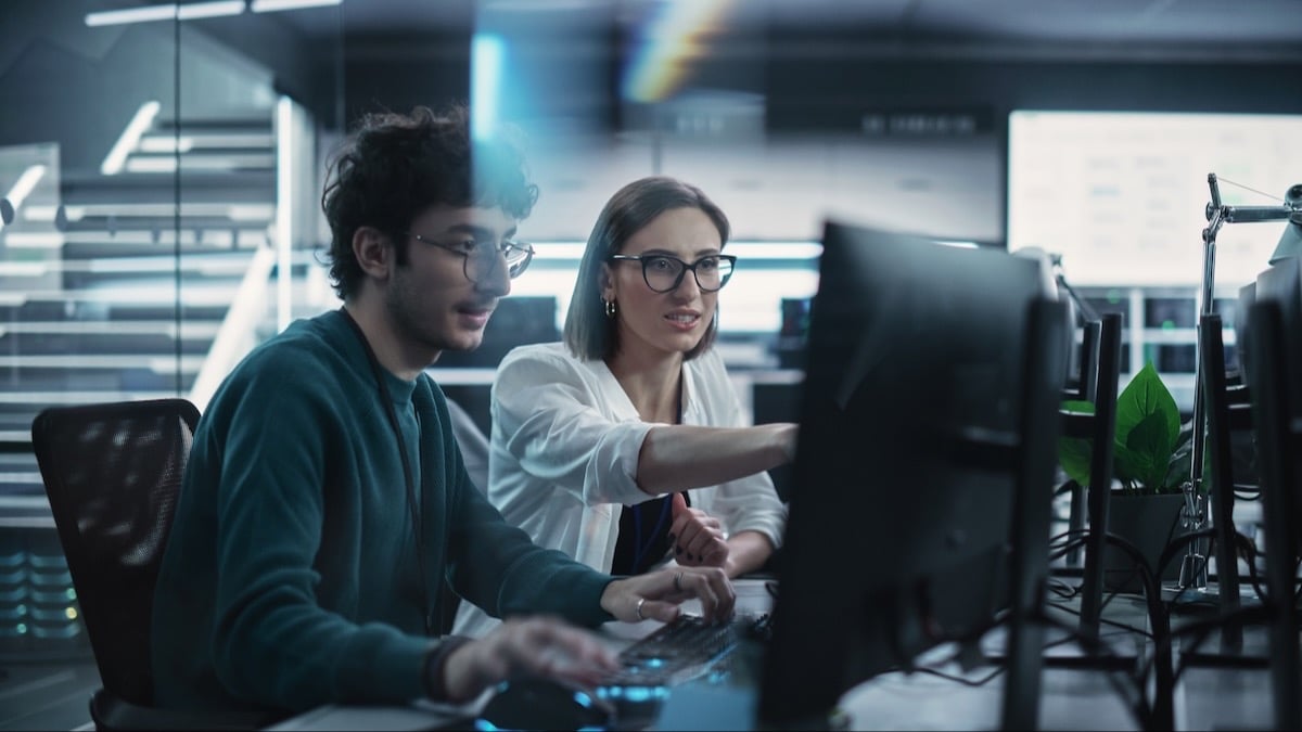 IT security employees work together on governance, permissions, and monitoring so AI agents act only within approved limits.