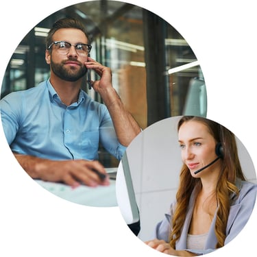 A retail CMO stays productive in his office with the assurance of 24/7 IT support from a trusted managed IT services partner.