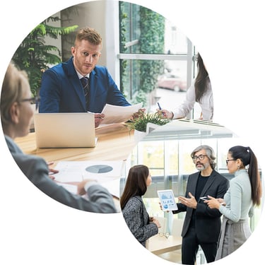 A director introduces Power BI integration within Microsoft Fabric, and his team lights up as they realize they can now visualize and analyze data seamlessly in a single environment—boosting both confidence and productivity.