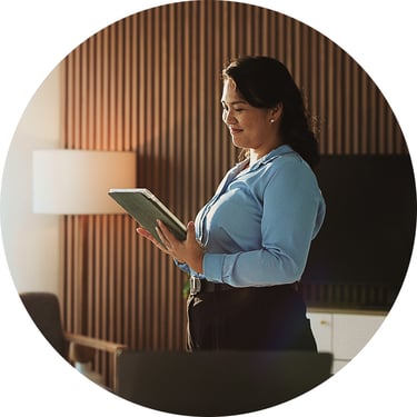 She stays productive without barriers, thanks to Intune EPM eliminating friction and reducing reliance on IT for everyday tasks.