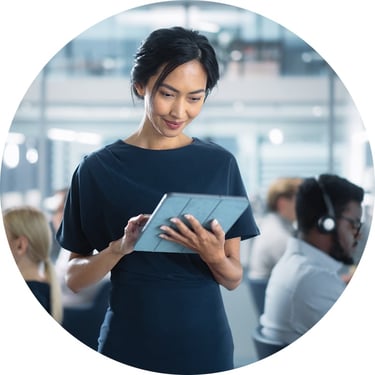 An identity administrator uses Microsoft Security Copilot to quickly summarize user roles, sign-in logs, and risk signals, helping the security team understand the scope of a potential identity compromise.