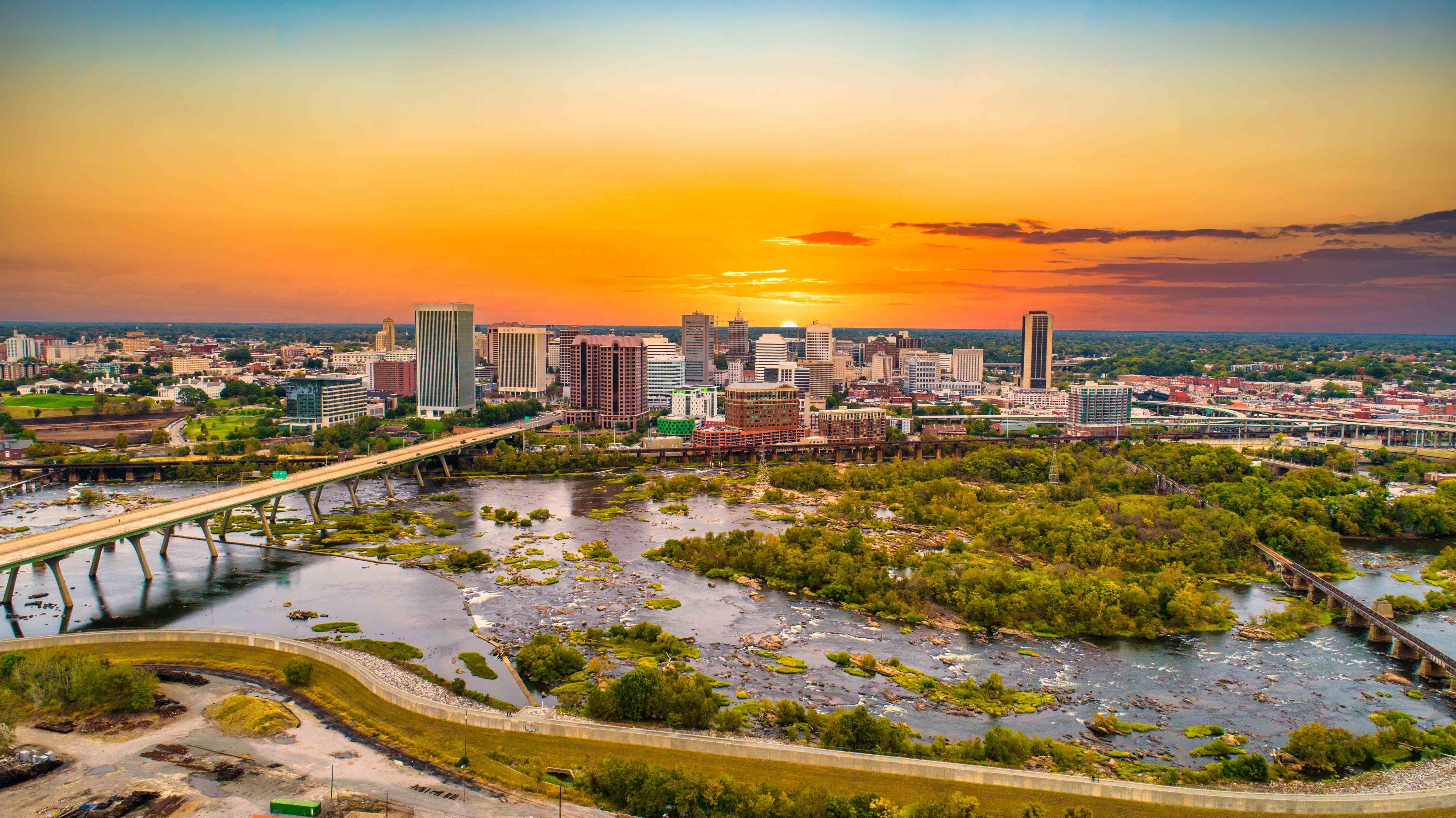 Picture of Richmond, Virginia where Synergy Technical is headquartered and provides Managed IT Support Services to customers