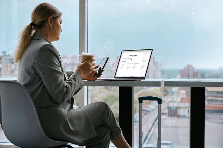 The CIO implements a clear AI strategy focused on ROI: funded workshops identify high-impact use cases, governance ensures secure data handling, and productivity metrics track time savings.