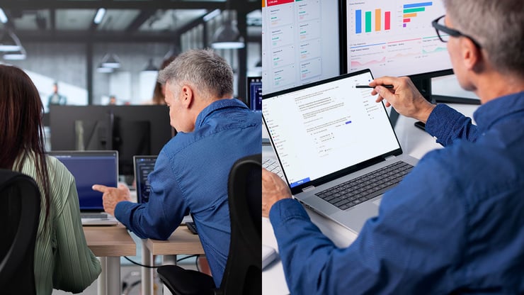 An IT administrator configures and monitors Microsoft Copilot Cowork, helping ensure governance, security, and effective organizational adoption.
