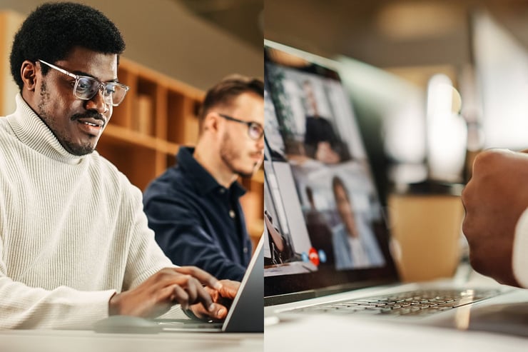 An employee works productively knowing the organization’s MSP handles availability, performance, and security, allowing the business to focus on maturity rather than daily IT issues.