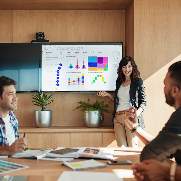 Woman Presenting in Meeting 2