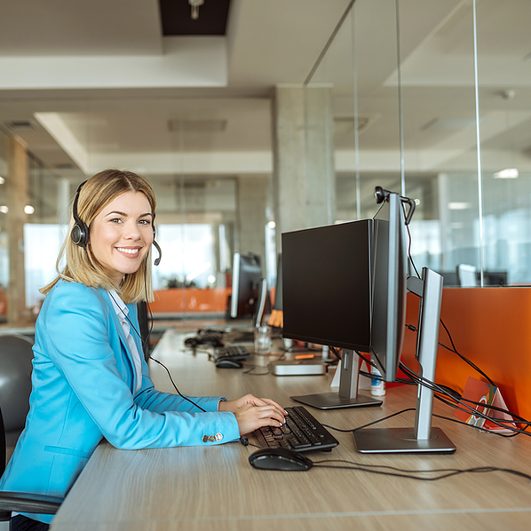 Woman with Computer 1-1