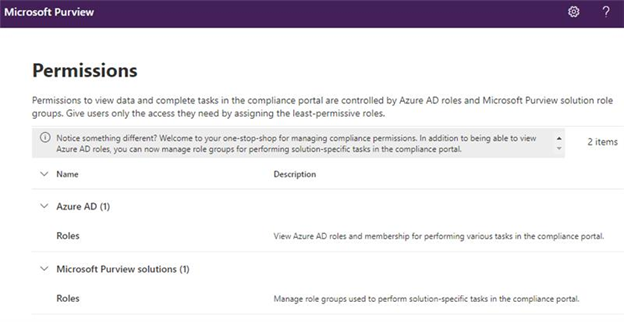 Picture showing how to enable PIM for Purview roles