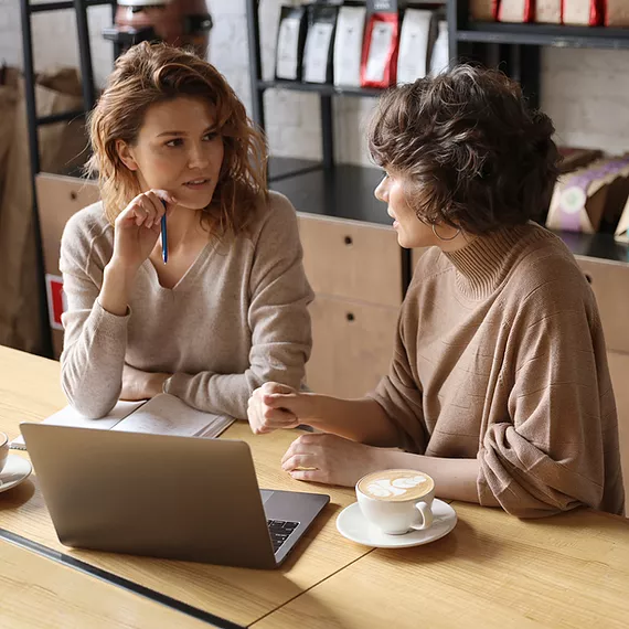 Business Meeting at a Cafe