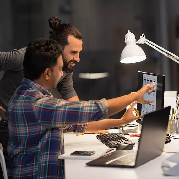 Two employees seamlessly access their workload applications using Microsoft Entra ID’s Single Sign-On, eliminating the need for multiple passwords while enhancing security, reducing login friction, and ensuring a more efficient workflow across their daily tasks.