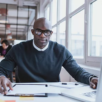 Man at his Desk