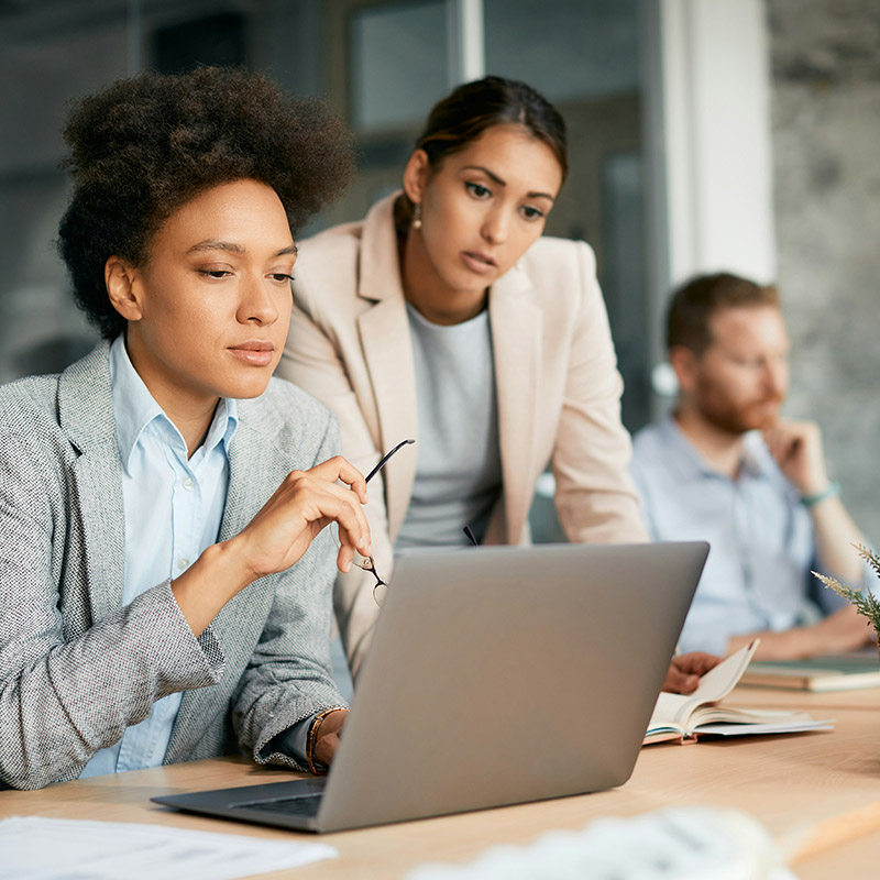 An employee quickly resets their password using Microsoft Entra ID’s self-service feature, eliminating downtime and reducing IT support dependency, ensuring secure and hassle-free access to their work applications.