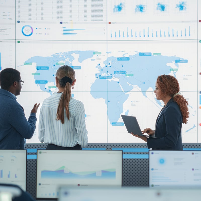 Coworkers evaluate personal data while managing privacy risks, receiving real-time alerts when policy violations are detected and setting up automated email notifications to ensure users take corrective action and maintain compliance.