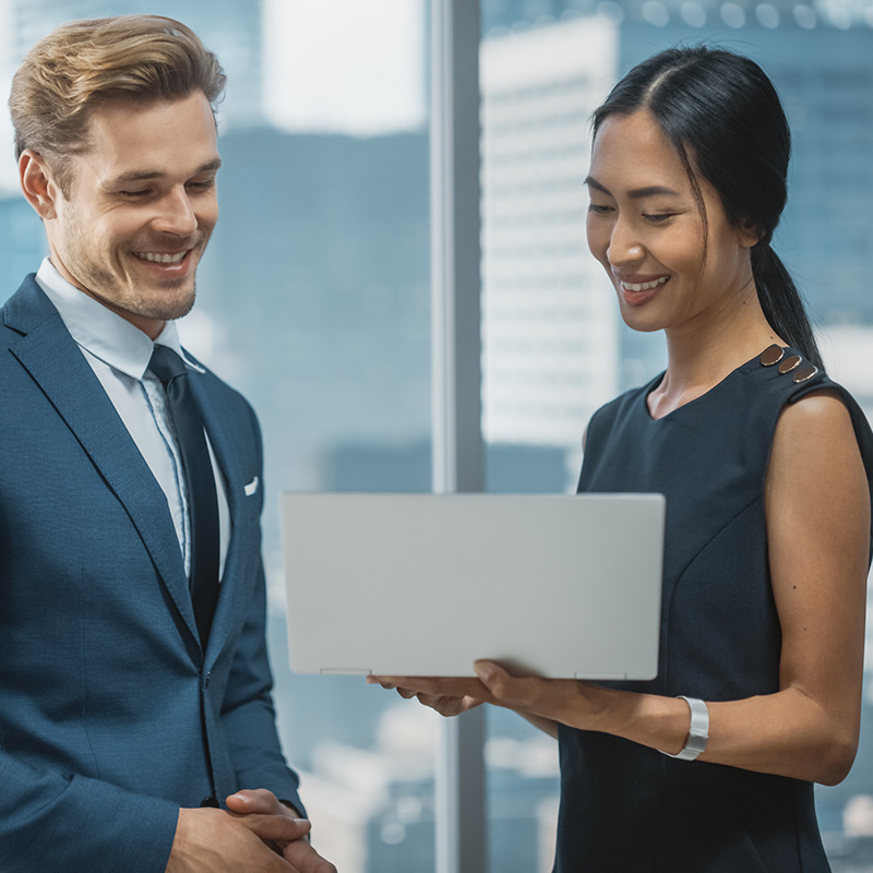 An employee uses Microsoft Priva Subject Rights Requests to discover open and over-privileged personal data across the organization, ensuring compliance by identifying and securing sensitive information before responding to privacy requests efficiently.