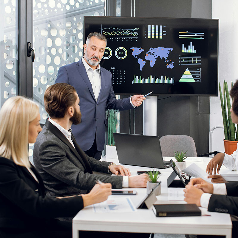 With Purview's Unified Data Governance capabilities, a team of IT leaders reviews and refines enterprise-wide data policies—ensuring compliance, consistency, and alignment with organizational standards.