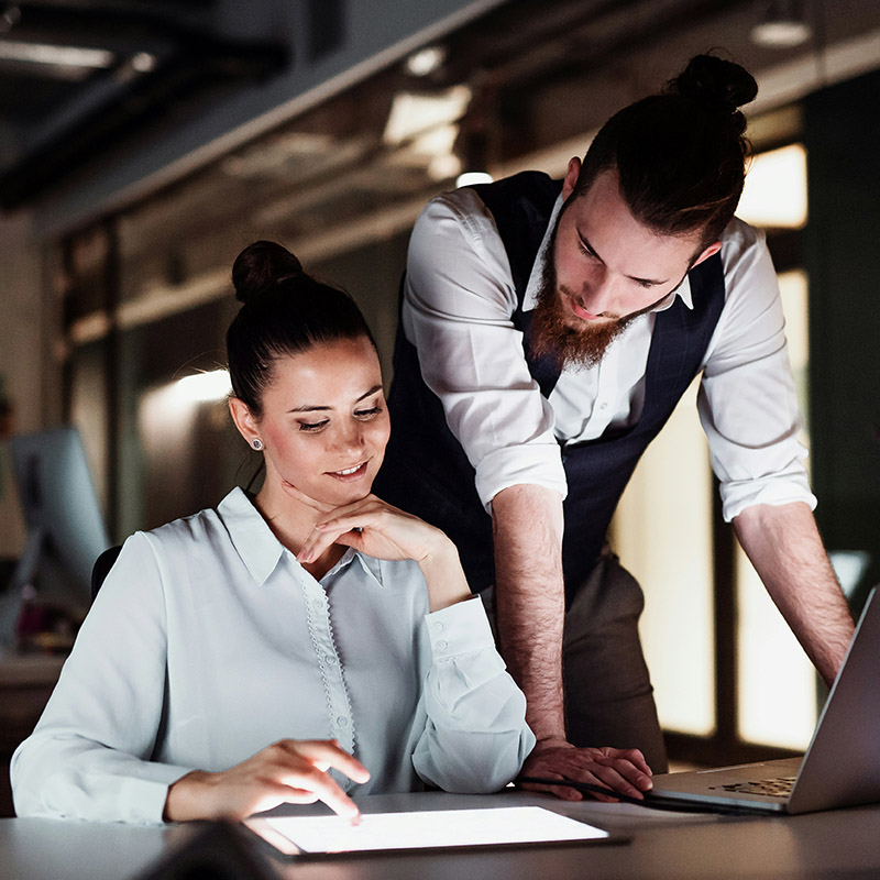 Compliance analysts at a healthcare insurer run a HIPAA template simulation in the Purview portal, previewing the effect of new rules on outbound email before activating them company-wide.