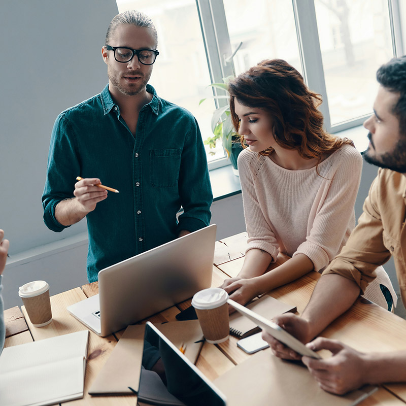 A team is briefed on recent alerts and insights generated by Microsoft Sentinel—enabling smarter decisions based on centralized, real-time threat intelligence.