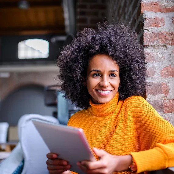 Woman with Tablet