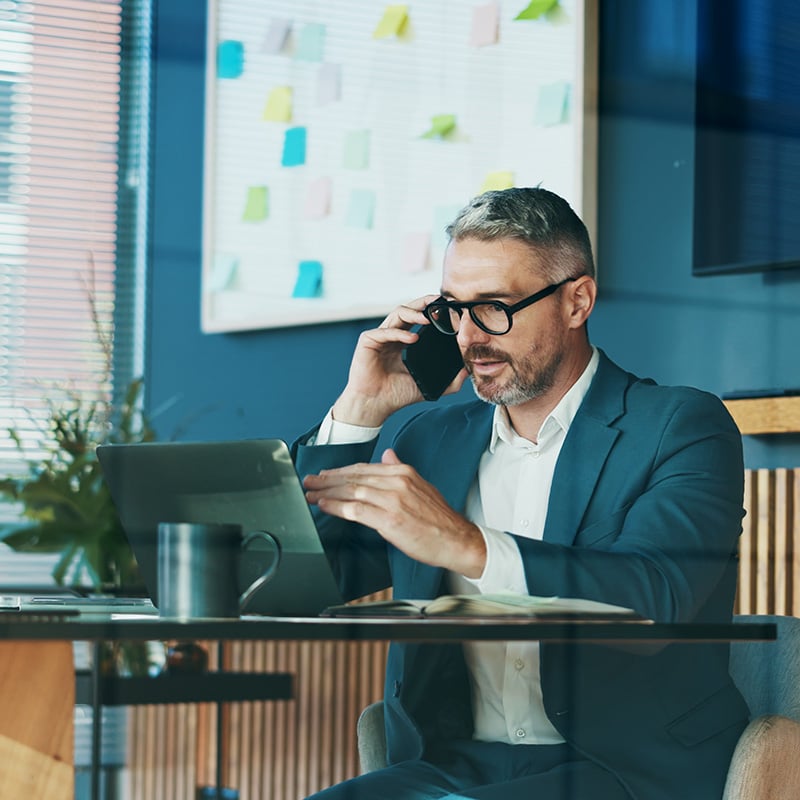 Windows helps the CEO stay productive during critical conversations by providing secure access to documents, communication tools, and business applications from a device built for modern work.