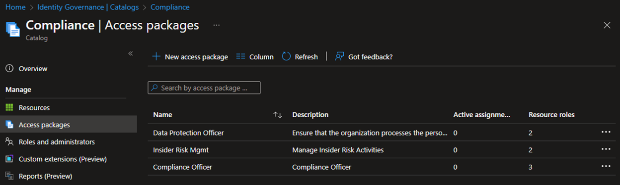 Picture demonstrating how to add newly-created groups in Azure AD Identity Governance